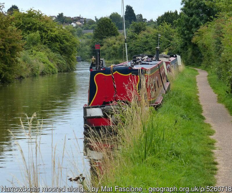 Narrow boats on the Grand Union Canal